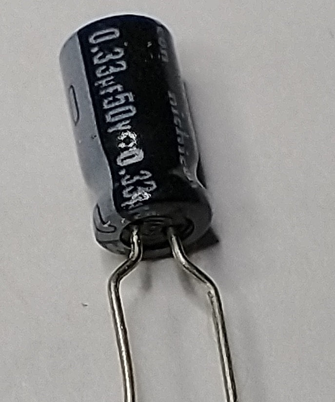 0.33uf 50V Radial 5 x 9mm