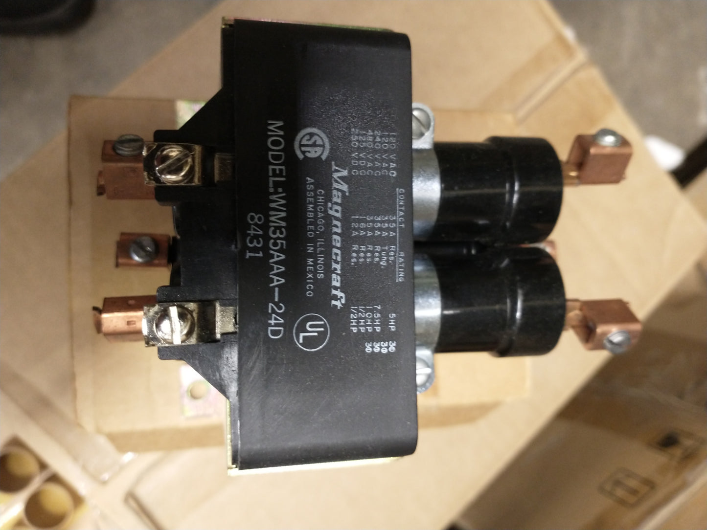 Contacteur Magnecraft WM35AAA-24D - 24VDC 35A