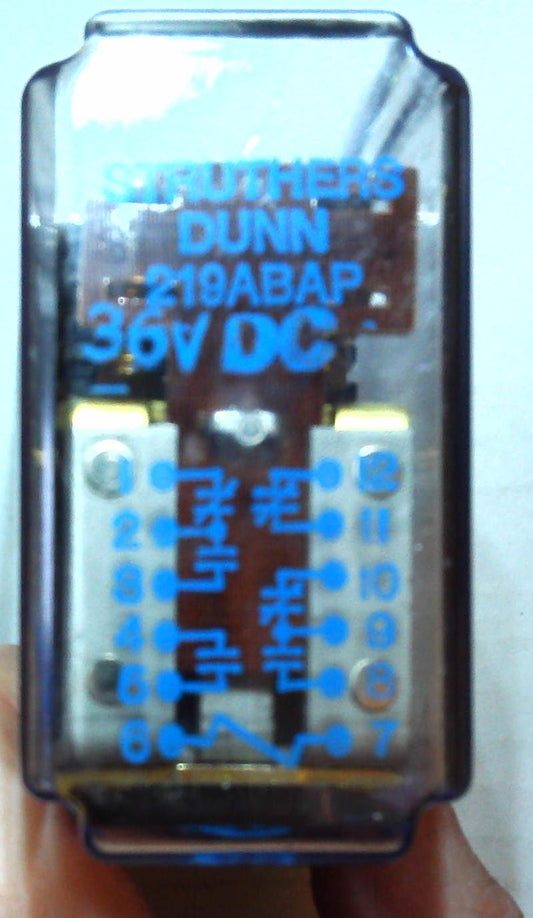 Struthers-Dunn 219ABAP 36V DC Industrial Relay