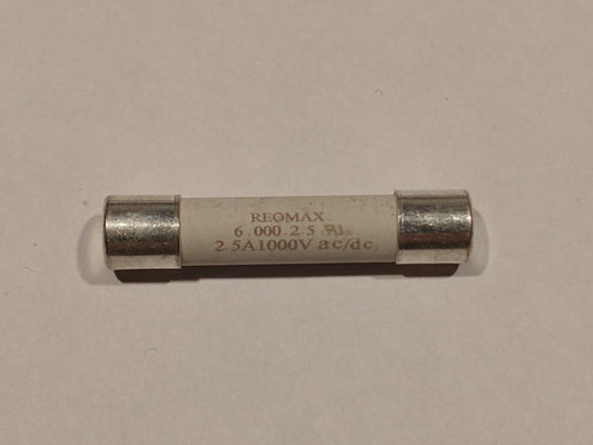 REOMAX fusible multimètre série 632 - 2.5A 1000v 6.3 x 32mm