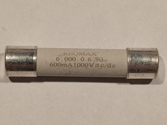 REOMAX fusible multimètre série 632 - 600ma 1000v 6.3 x 32mm