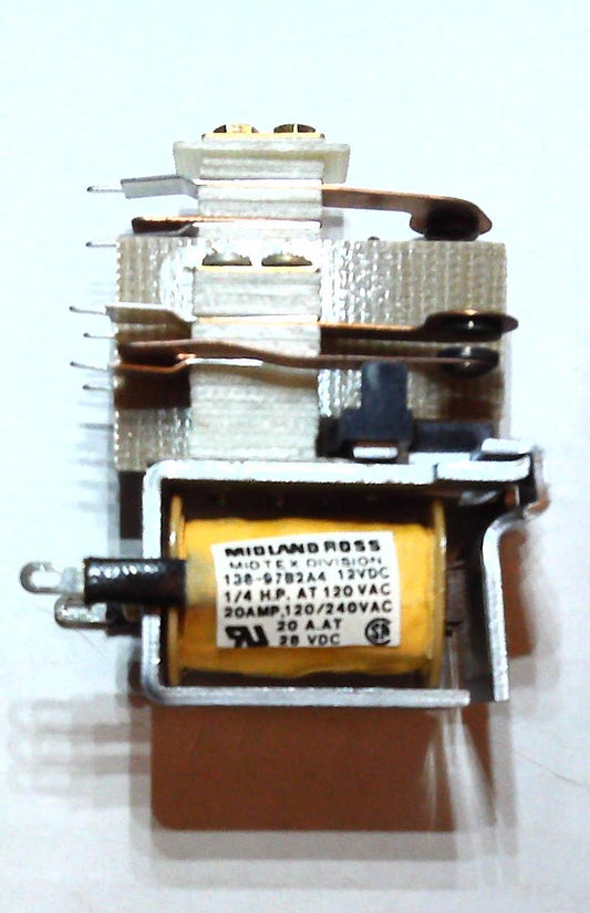 Midtex Relay 136-97B2A4 12VDC 20A 1/4HP 3NO