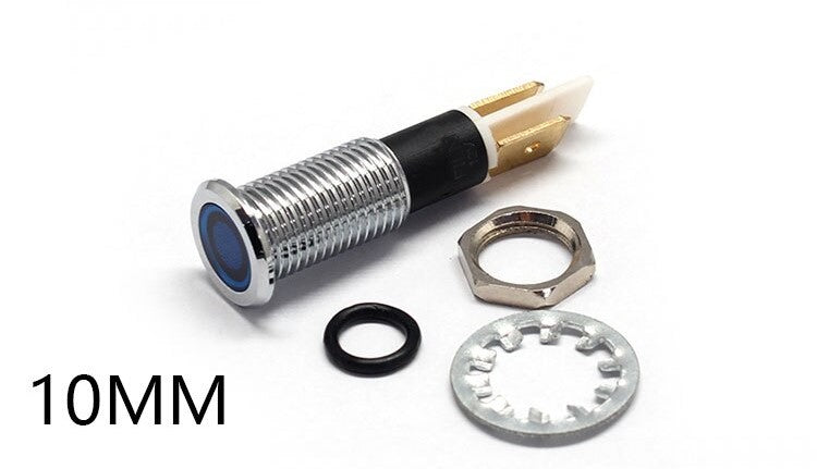 Panel light 10mm Blue LED 24v Ac/Dc IP67