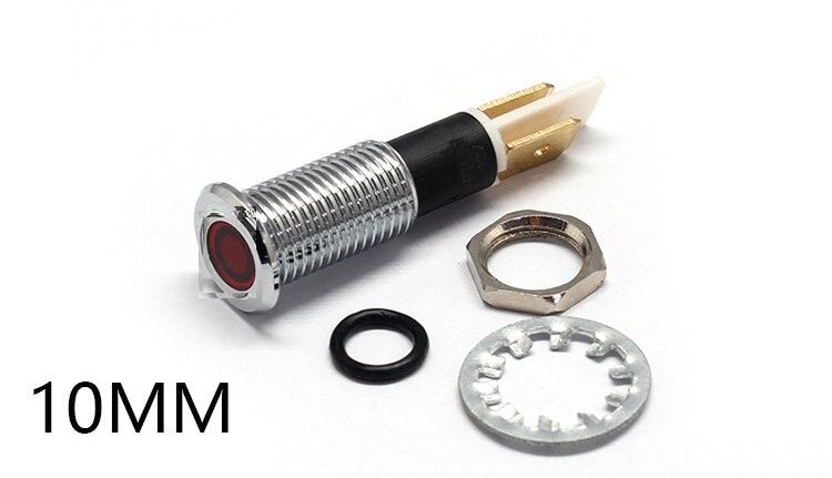 Panel light 10mm Red Led 36v Ac/Dc IP67